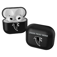 Keyscaper Black Atlanta Falcons Insignia Personalized AirPods 3rd Generation Case Cover