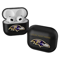 Keyscaper Black Baltimore Ravens Insignia Personalized AirPods 3rd Generation Case Cover