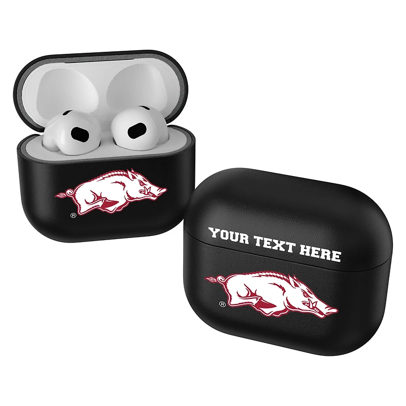 Keyscaper Black Arkansas Razorbacks Insignia Personalized AirPods 3rd Generation Case Cover