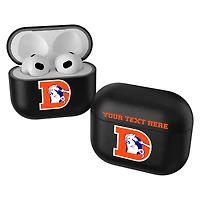 Keyscaper Black Denver Broncos Insignia Personalized AirPods 3rd Generation Case Cover