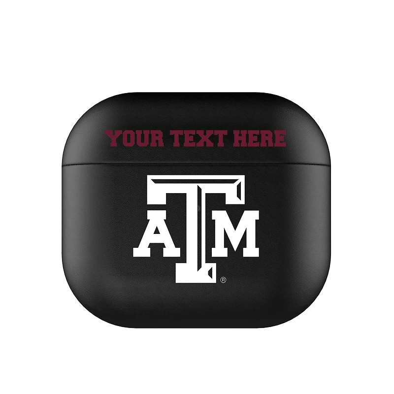 Keyscaper Black Texas A&M Aggies Insignia Personalized AirPods 3rd Generation Case Cover