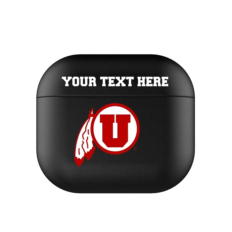 Keyscaper Black Utah Utes Insignia Personalized AirPods 3rd Generation Case Cover