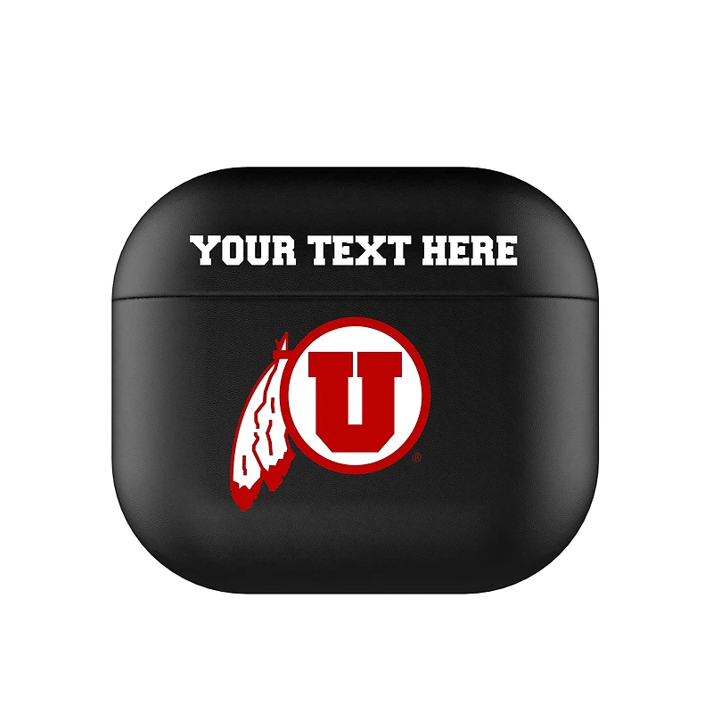 Keyscaper Black Utah Utes Insignia Personalized AirPods 3rd Generation Case Cover