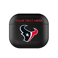Keyscaper Black Houston Texans Insignia Personalized AirPods 3rd Generation Case Cover