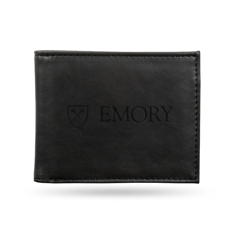Black Emory Eagles Billfold Wallet