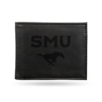 Black SMU Mustangs Billfold Wallet