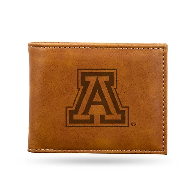 Brown Arizona Wildcats Billfold Wallet