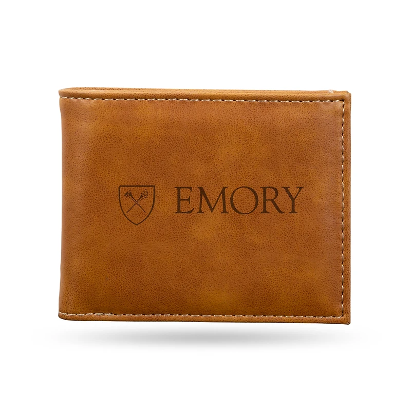 Brown Emory Eagles Billfold Wallet