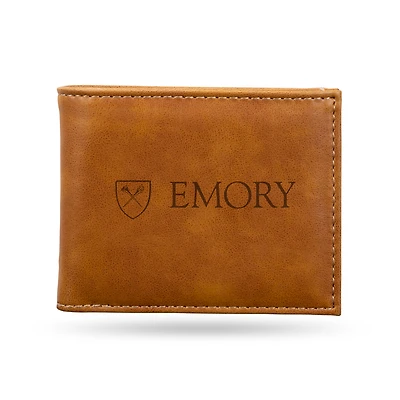 Brown Emory Eagles Billfold Wallet