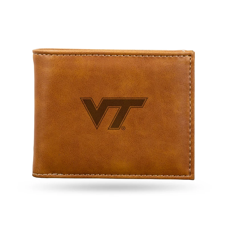Brown Virginia Tech Hokies Billfold Wallet