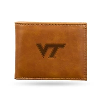 Brown Virginia Tech Hokies Billfold Wallet