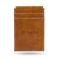 Brown Emory Eagles Front Pocket Wallet