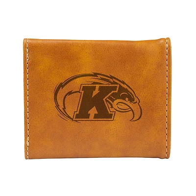 Brown Kent State Golden Flashes Trifold Wallet