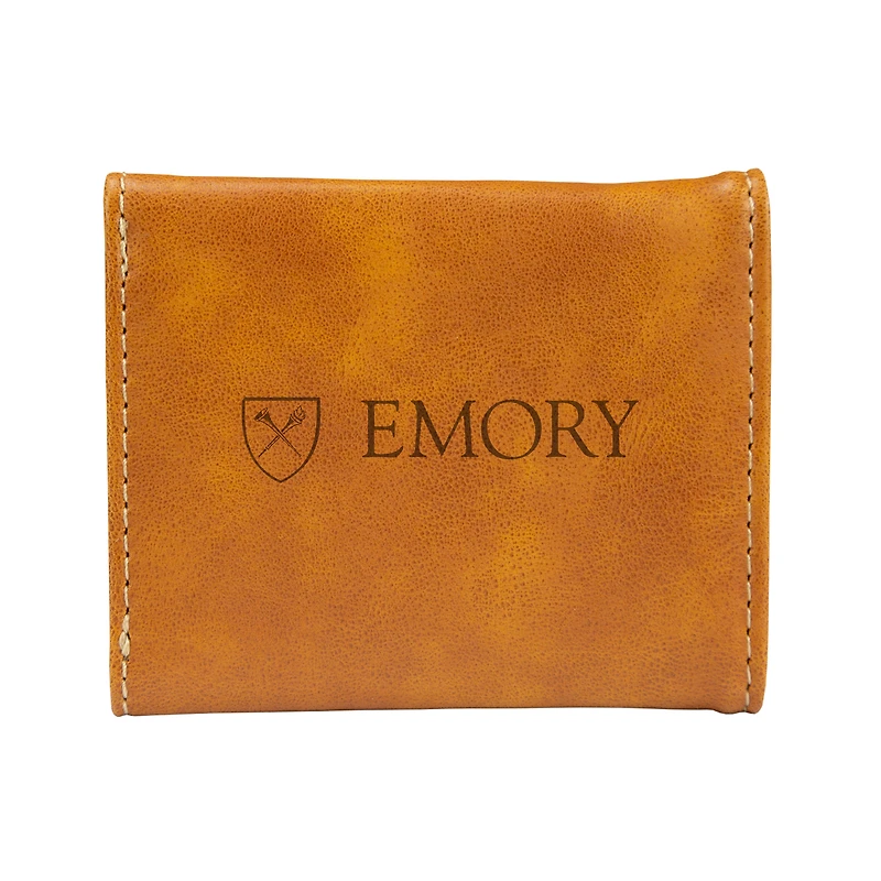Brown Emory Eagles Trifold Wallet