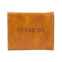 Brown Emory Eagles Trifold Wallet