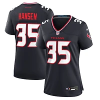 Women's Nike Jake Hansen  Navy Houston Texans Team Game Jersey