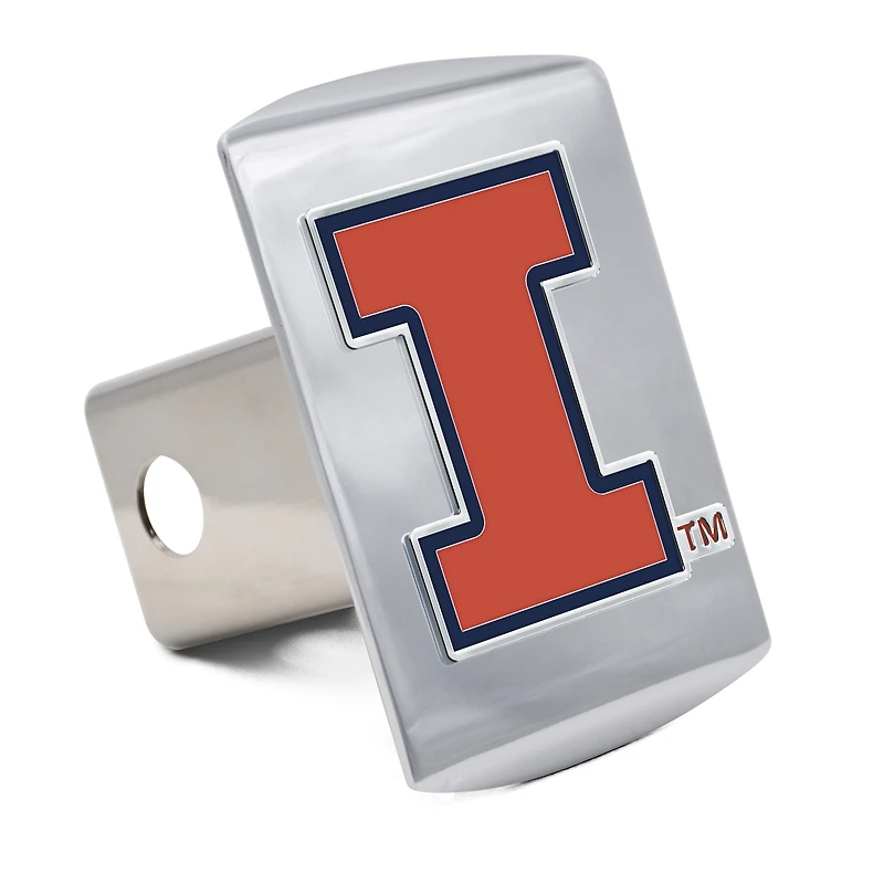 WinCraft Illinois Fighting Illini Premium Metal Hitch Cover