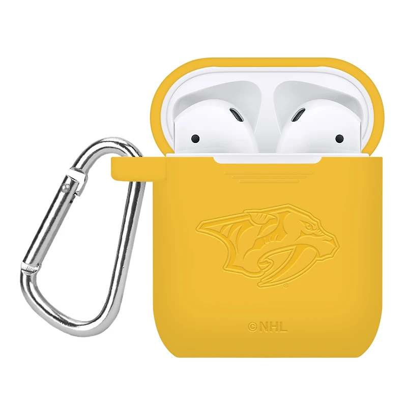 Nashville Predators Debossed Silicone AirPods Case Cover