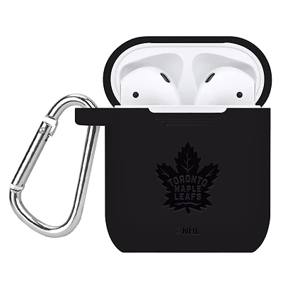 Navy Toronto Maple Leafs Debossed Silicone AirPods Case Cover