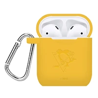 Pittsburgh Penguins Debossed Silicone AirPods Case Cover