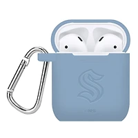 Powder Blue Seattle Kraken Debossed Silicone AirPods Case Cover
