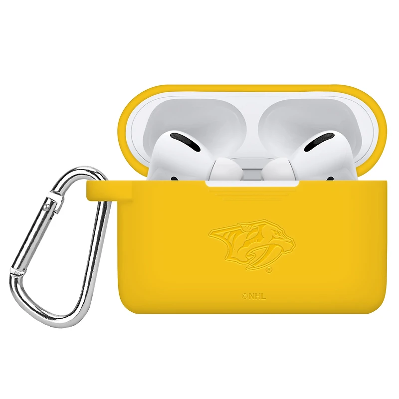 Nashville Predators Debossed Silicone Airpods Pro Case Cover
