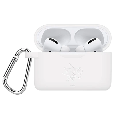 San Jose Sharks Debossed Silicone Airpods Pro Case Cover