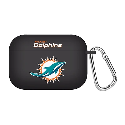 Black Miami Dolphins Silicone AirPods Pro Case Cover