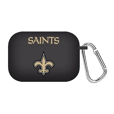 Black New Orleans Saints Silicone AirPods Pro Case Cover