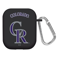 Black Colorado Rockies AirPods Case Cover