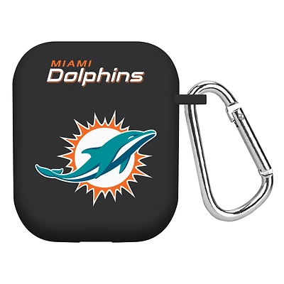 Black Miami Dolphins AirPods Case Cover
