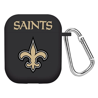 Black New Orleans Saints AirPods Case Cover