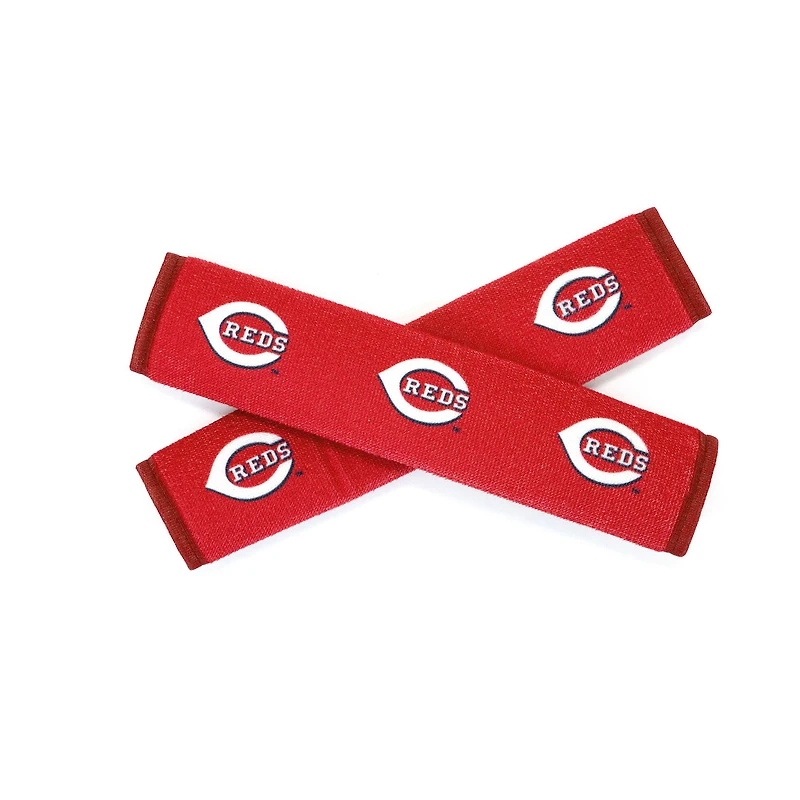 Cincinnati Reds Ulti-Suede Seat Belt Pad Two-Pack