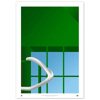 Milwaukee Brewers American Family Field 24" x 36" Minimalist Fine Art Print