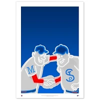Minnesota Twins Target Field 24" x 36" Minimalist Fine Art Print