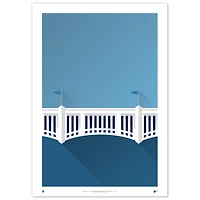 New York Yankees Yankee Stadium 24" x 36" Minimalist Fine Art Print