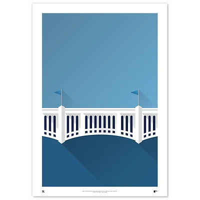 New York Yankees Yankee Stadium 24" x 36" Minimalist Fine Art Print