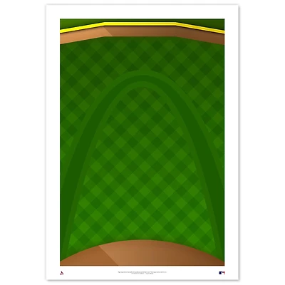 St. Louis Cardinals Busch Stadium 24" x 36" Minimalist Fine Art Print