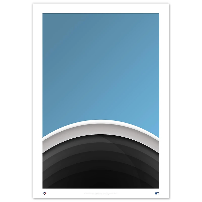 Toronto Blue Jays Rogers Centre 24" x 36" Minimalist Fine Art Print