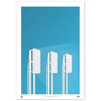 Cleveland Guardians Progressive Field 24" x 36" Minimalist Fine Art Print