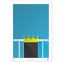 Kansas City Royals Kauffman Stadium 24" x 36" Minimalist Fine Art Print