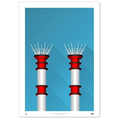 Cincinnati Reds Great American Ballpark 24" x 36" Minimalist Fine Art Print
