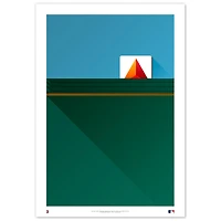 Boston Red Sox Fenway Park 24" x 36" Minimalist Fine Art Print