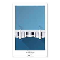 New York Yankees Yankee Stadium 11x17 Minimalist Poster Print