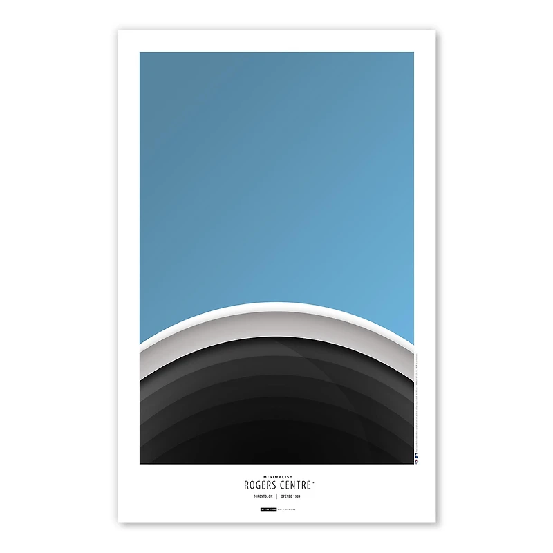 Toronto Blue Jays Rogers Centre 11x17 Minimalist Poster Print
