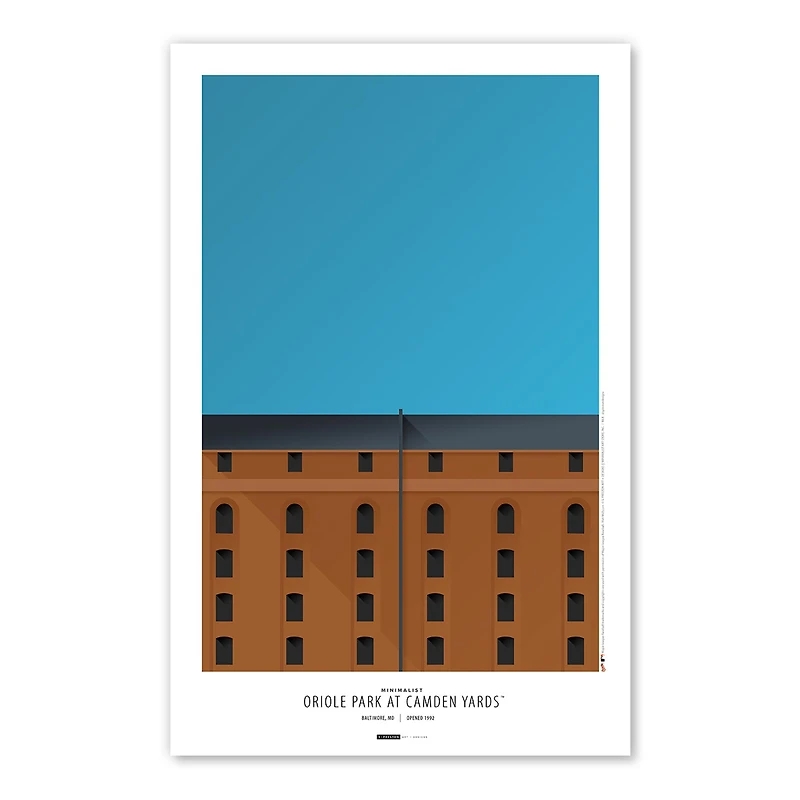 Baltimore Orioles Camden Yards 11x17 Minimalist Poster Print