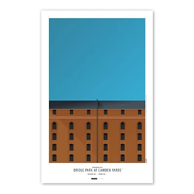 Baltimore Orioles Camden Yards 11x17 Minimalist Poster Print