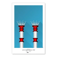 Cincinnati Reds Great American Ballpark 11x17 Minimalist Poster Print