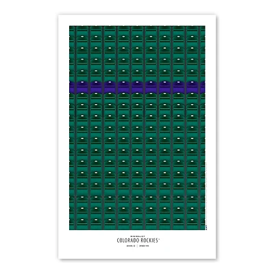 Colorado Rockies Coors Field 11x17 Minimalist Poster Print