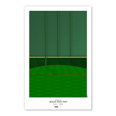 Houston Astros Minute Maid Park 11x17 Minimalist Poster Print